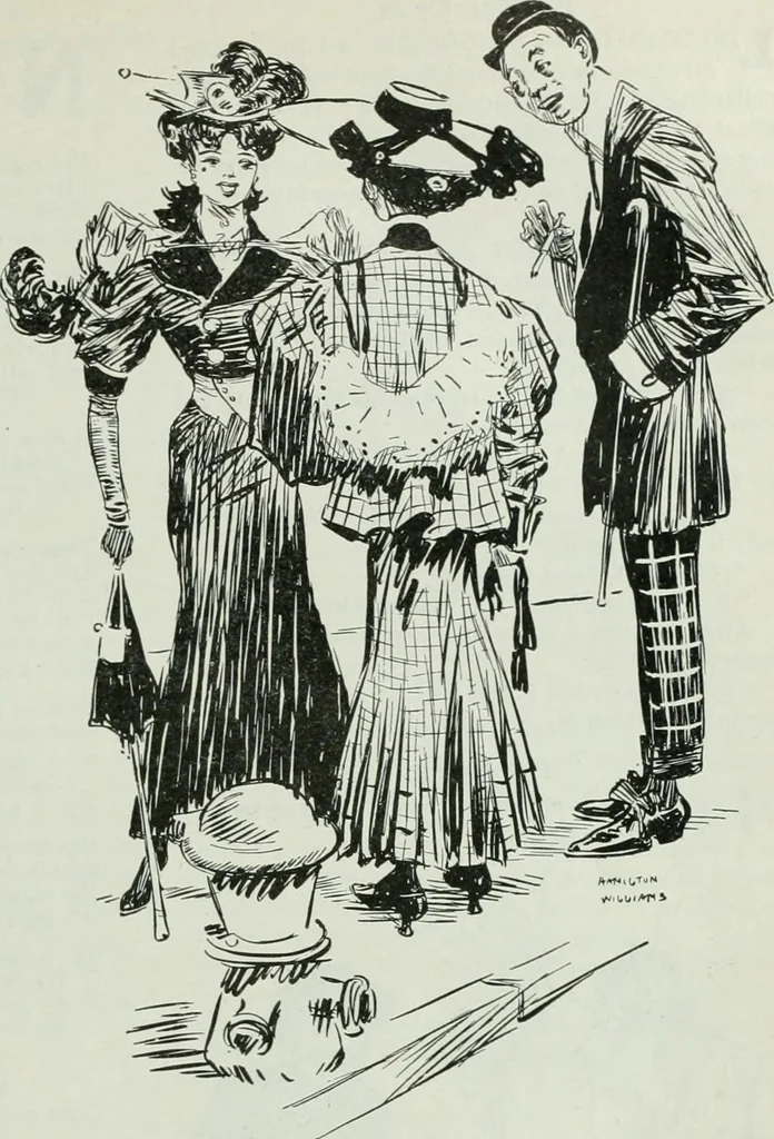 An illustration from Caricature; wit and humor of a nation in picture, song and story, 1911, leaf 66