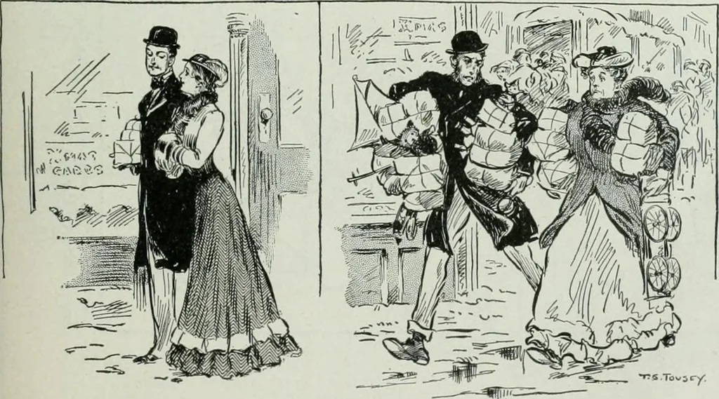 An illustration from Caricature; wit and humor of a nation in picture, song and story, 1911, leaf 68