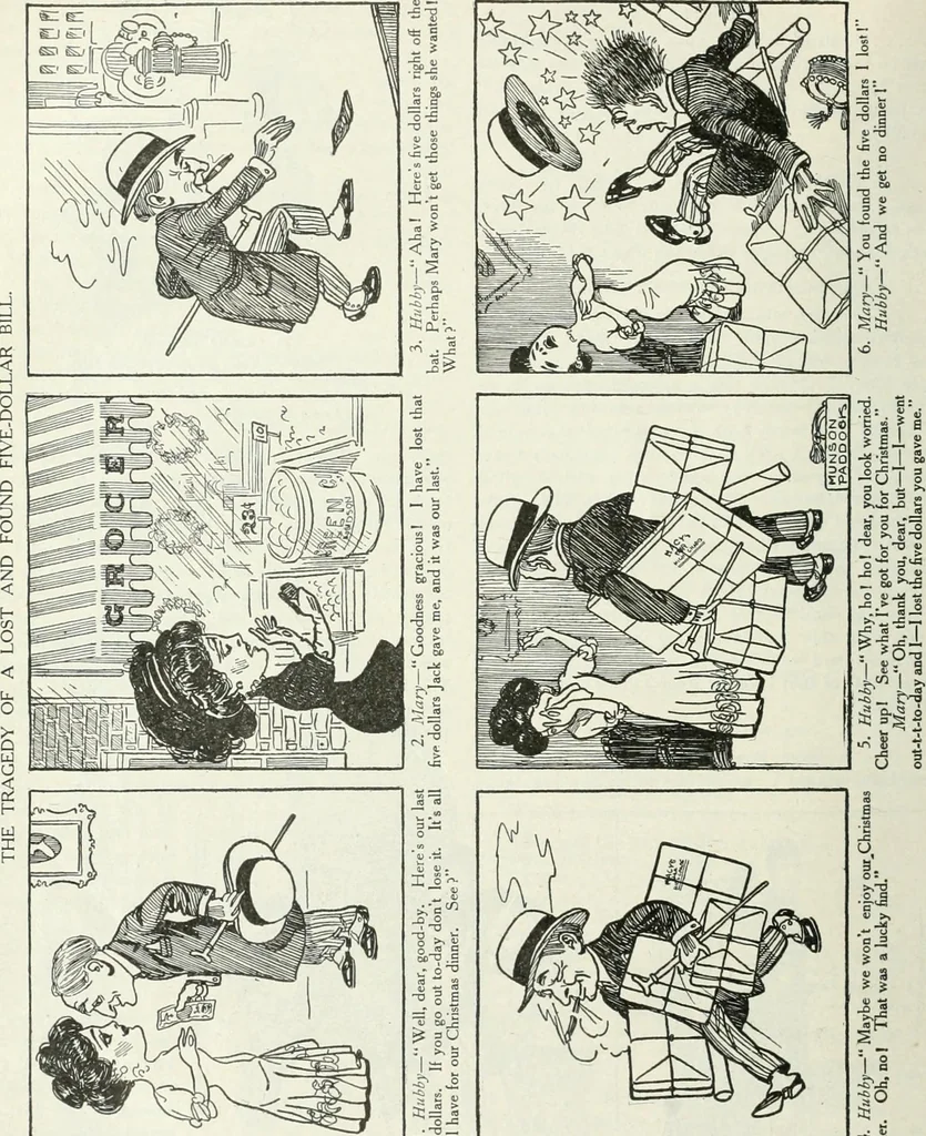 An illustration from Caricature; wit and humor of a nation in picture, song and story, 1911, leaf 69