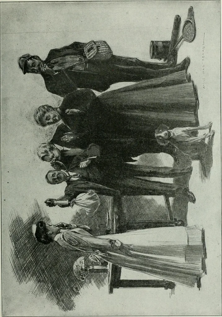 An illustration from Caricature; wit and humor of a nation in picture, song and story, 1911, leaf 72