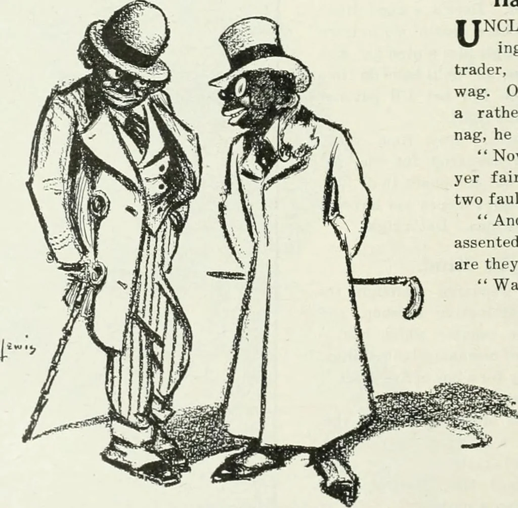An illustration from Caricature; wit and humor of a nation in picture, song and story, 1911, leaf 81