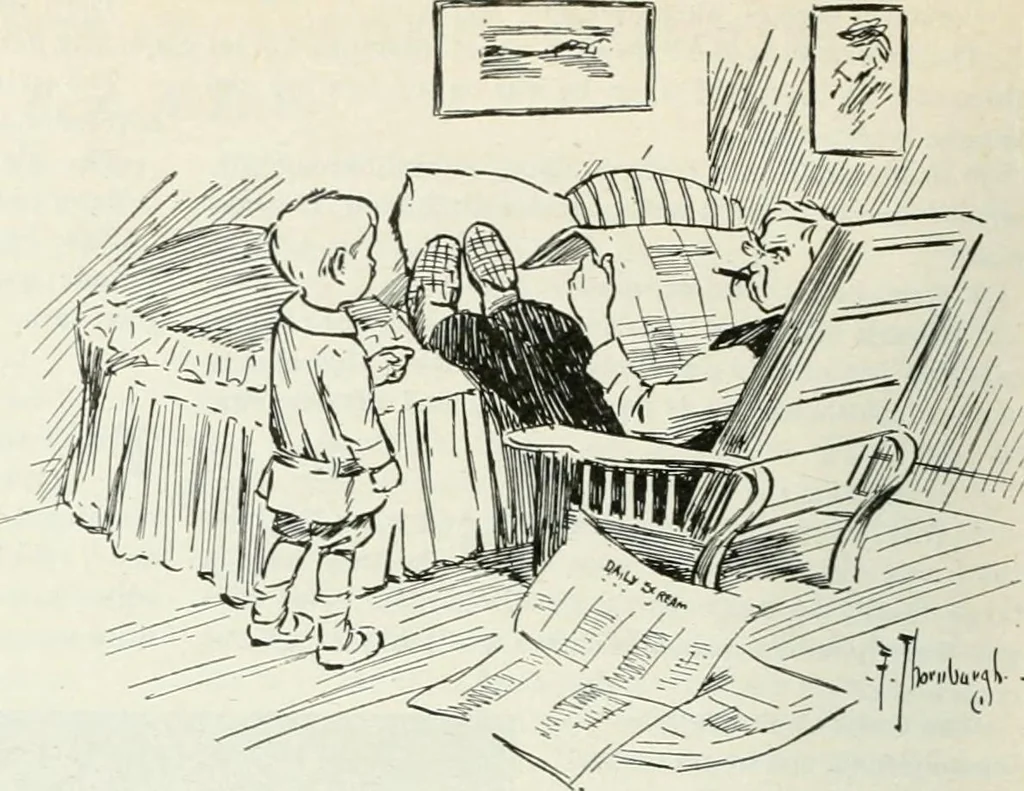An illustration from Caricature; wit and humor of a nation in picture, song and story, 1911, leaf 85