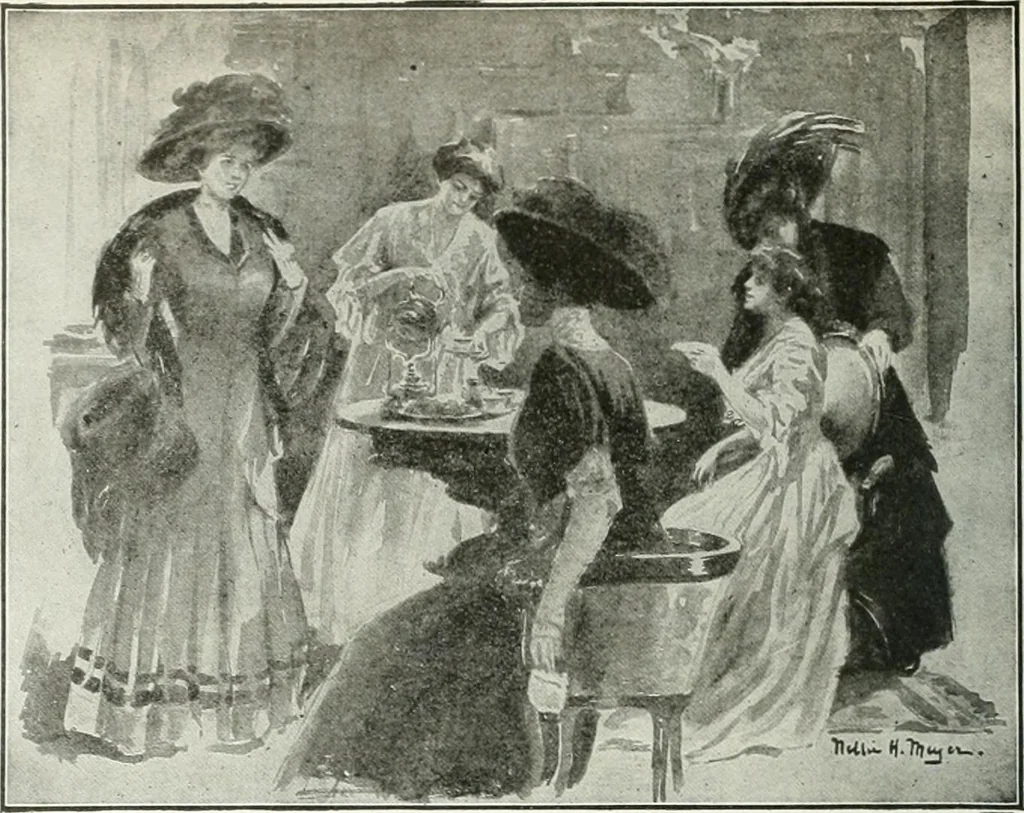An illustration from Caricature; wit and humor of a nation in picture, song and story, 1911, leaf 87