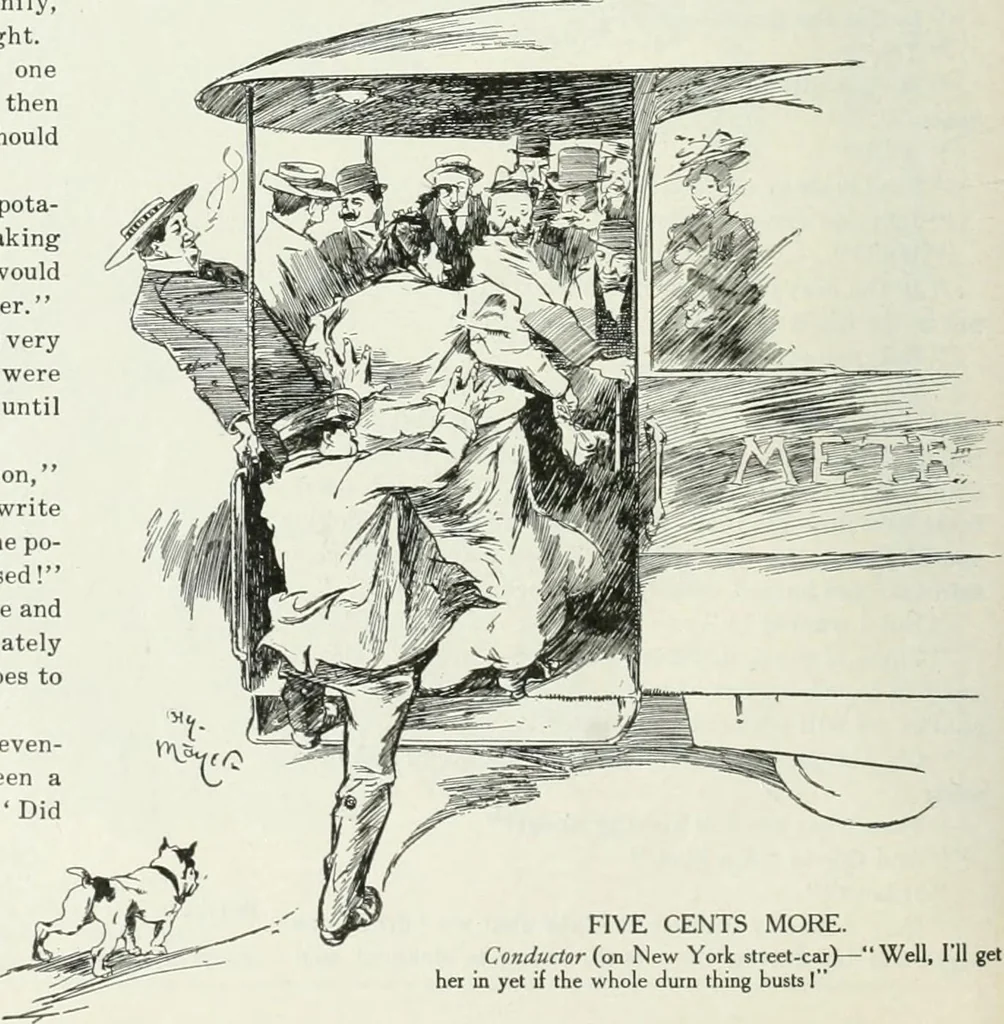 An illustration from Caricature; wit and humor of a nation in picture, song and story, 1911, leaf 91