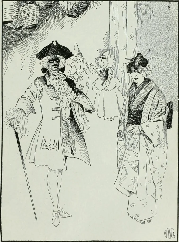 An illustration from Caricature; wit and humor of a nation in picture, song and story, 1911, leaf 92