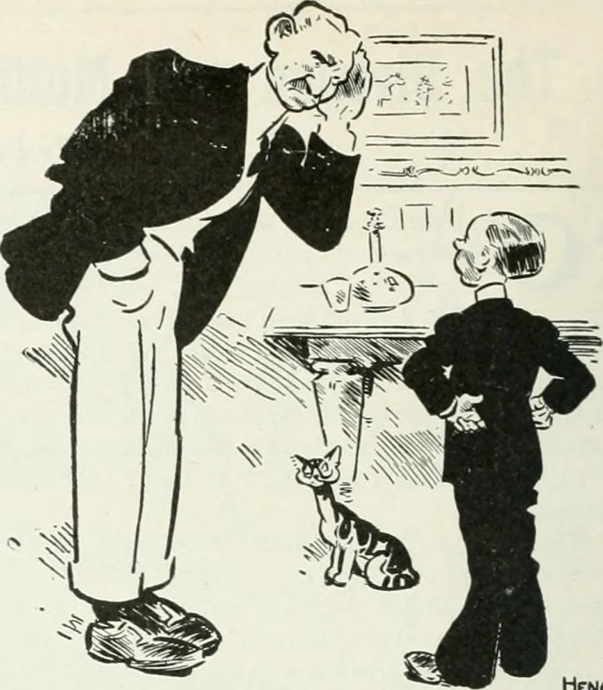 An illustration from Caricature; wit and humor of a nation in picture, song and story, 1911, leaf 95