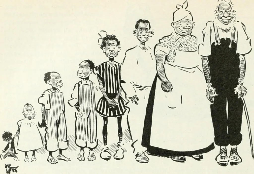An illustration from Caricature; wit and humor of a nation in picture, song and story, 1911, leaf 99