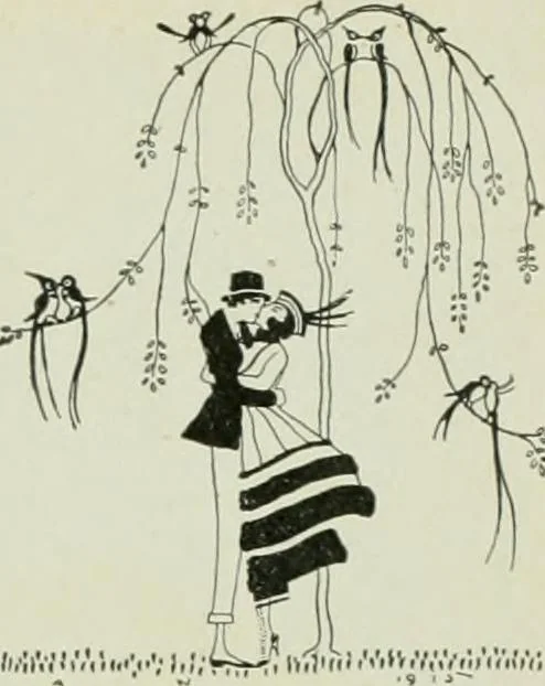 An illustration from Caricature. Wit and humor of a nation in picture, song and story, 1914, leaf 100