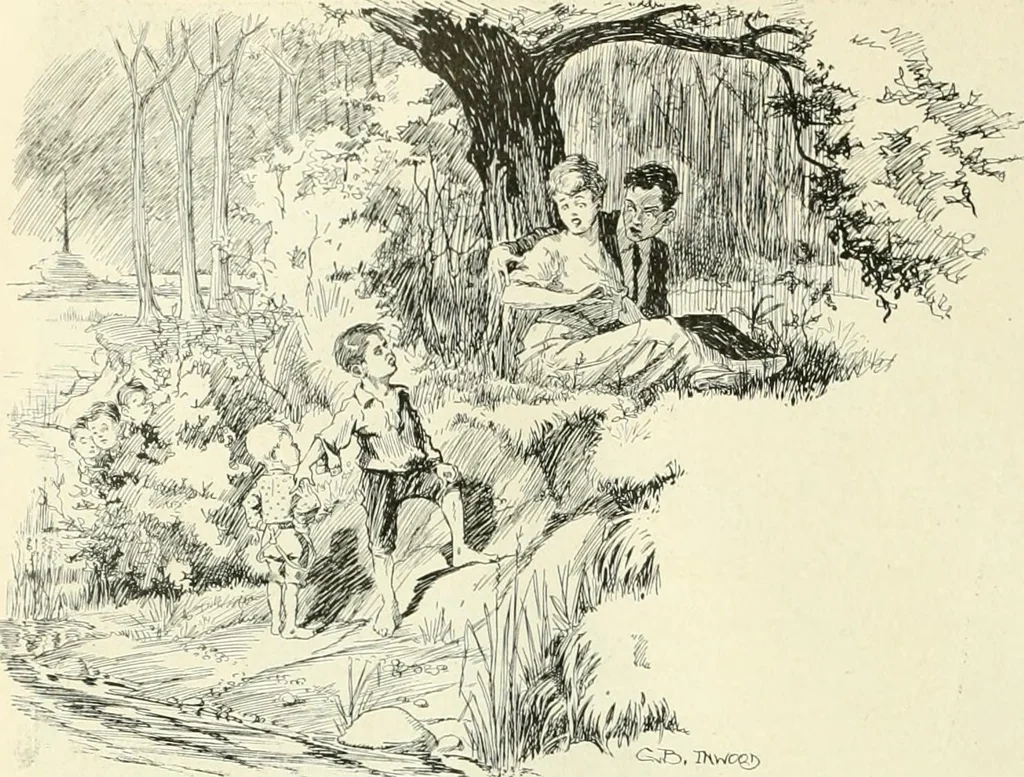 An illustration from Caricature. Wit and humor of a nation in picture, song and story, 1914, leaf 103
