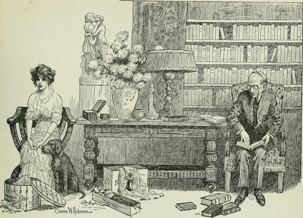 An illustration from Caricature. Wit and humor of a nation in picture, song and story, 1914, leaf 106