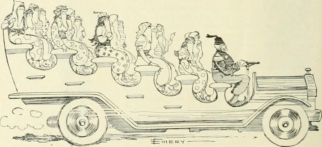 An illustration from Caricature. Wit and humor of a nation in picture, song and story, 1914, leaf 107