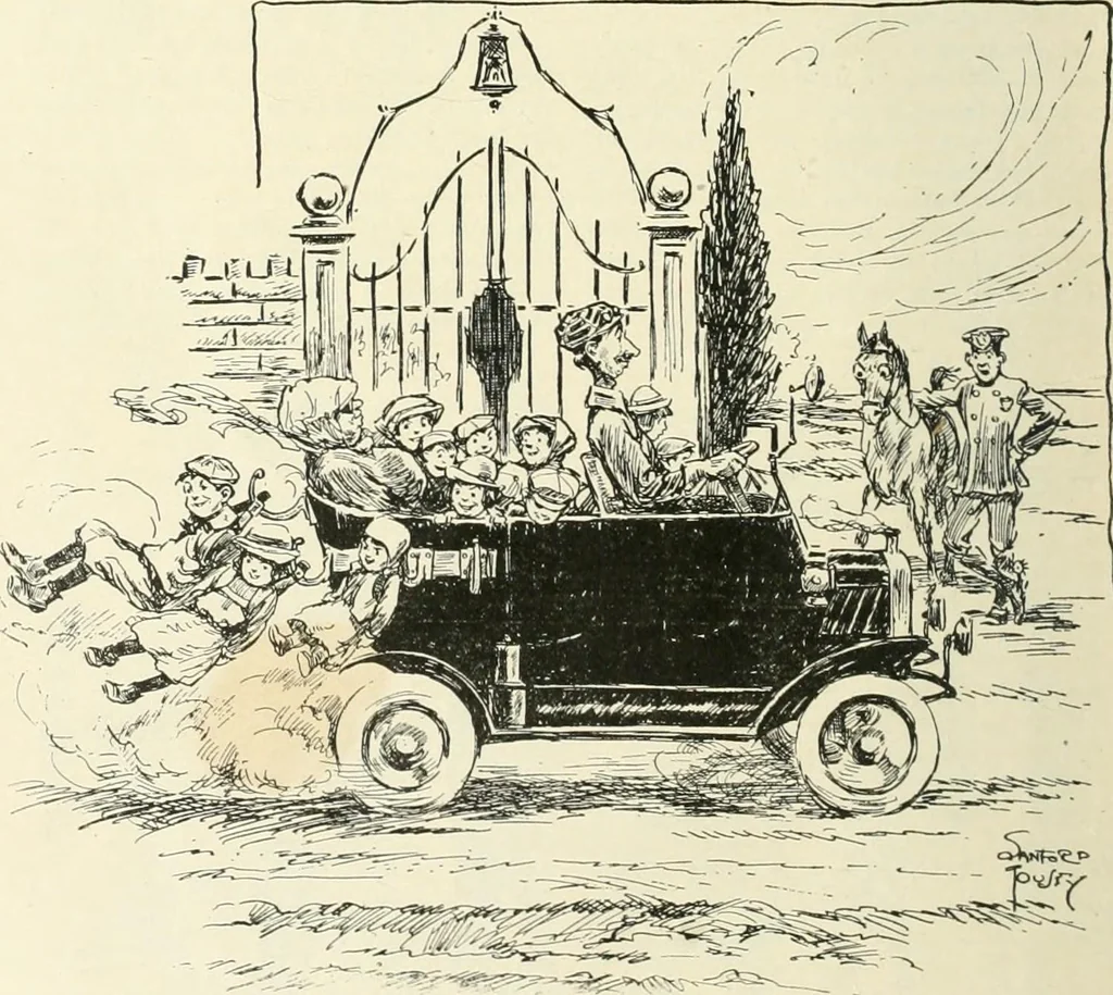 An illustration from Caricature. Wit and humor of a nation in picture, song and story, 1914, leaf 11