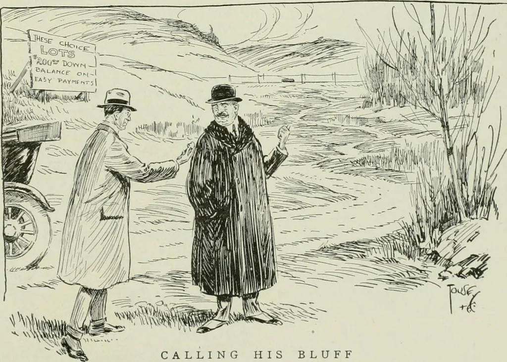 An illustration from Caricature. Wit and humor of a nation in picture, song and story, 1914, leaf 110