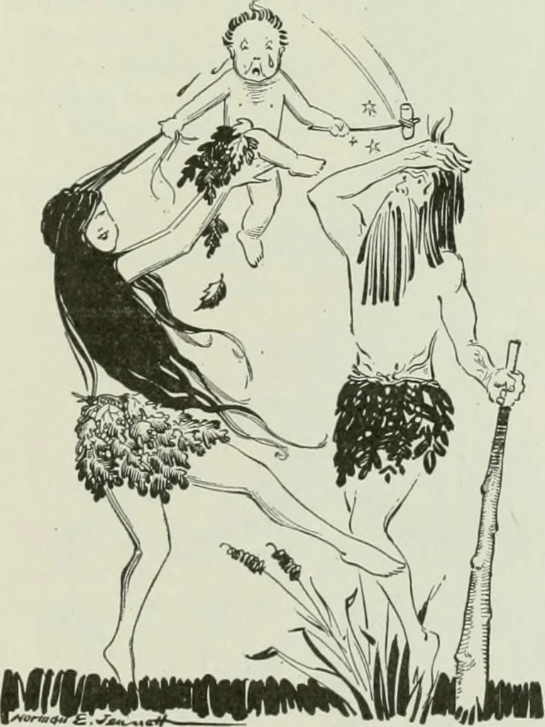 An illustration from Caricature. Wit and humor of a nation in picture, song and story, 1914, leaf 112
