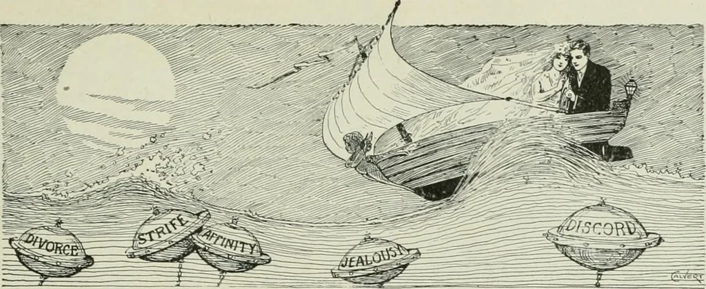 An illustration from Caricature. Wit and humor of a nation in picture, song and story, 1914, leaf 114
