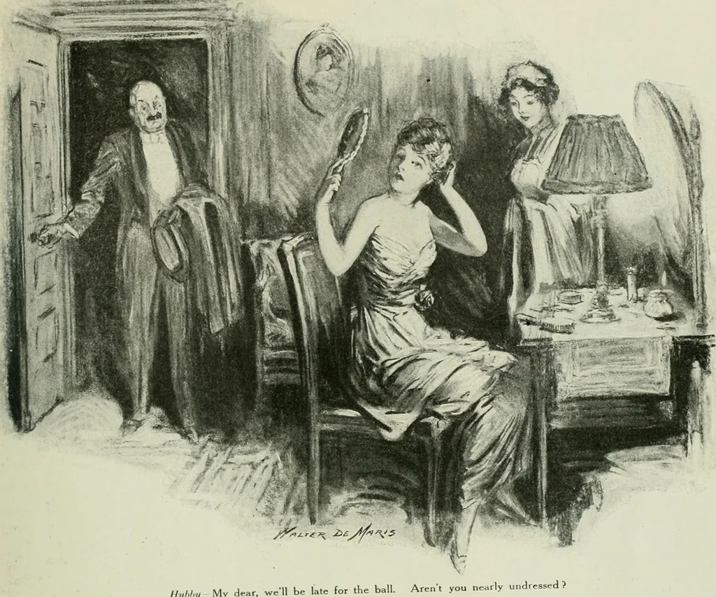 An illustration from Caricature. Wit and humor of a nation in picture, song and story, 1914, leaf 118