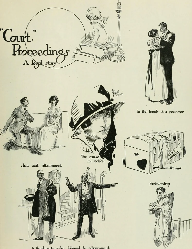 An illustration from Caricature. Wit and humor of a nation in picture, song and story, 1914, leaf 120
