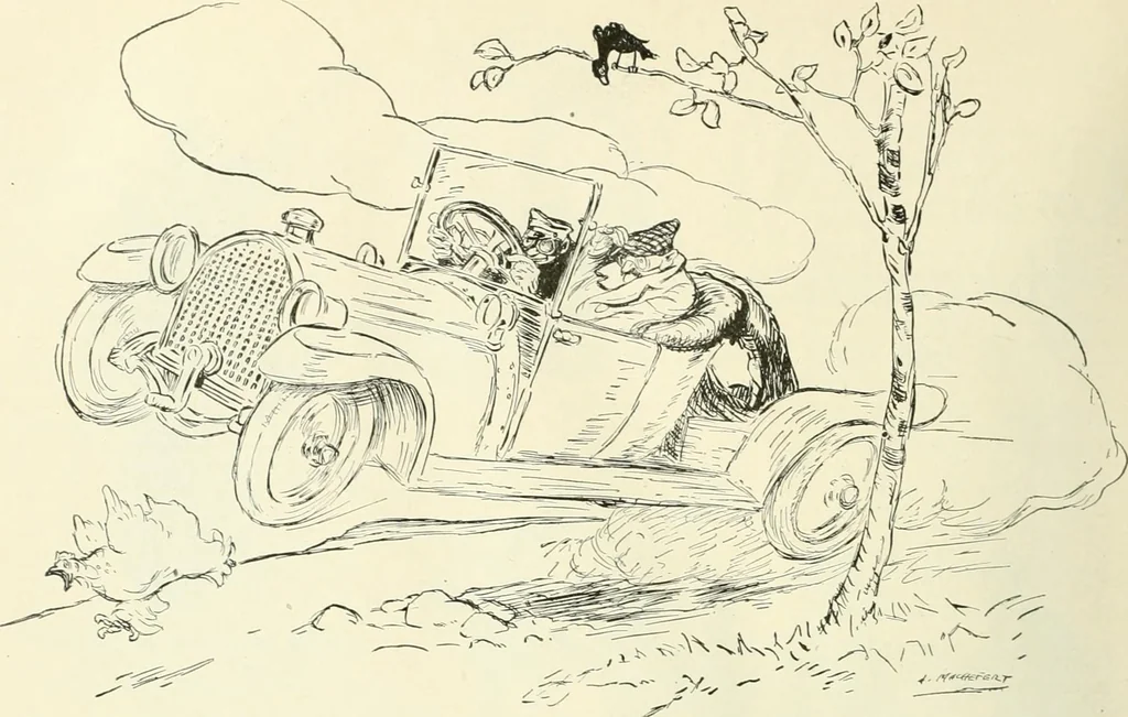 An illustration from Caricature. Wit and humor of a nation in picture, song and story, 1914, leaf 121