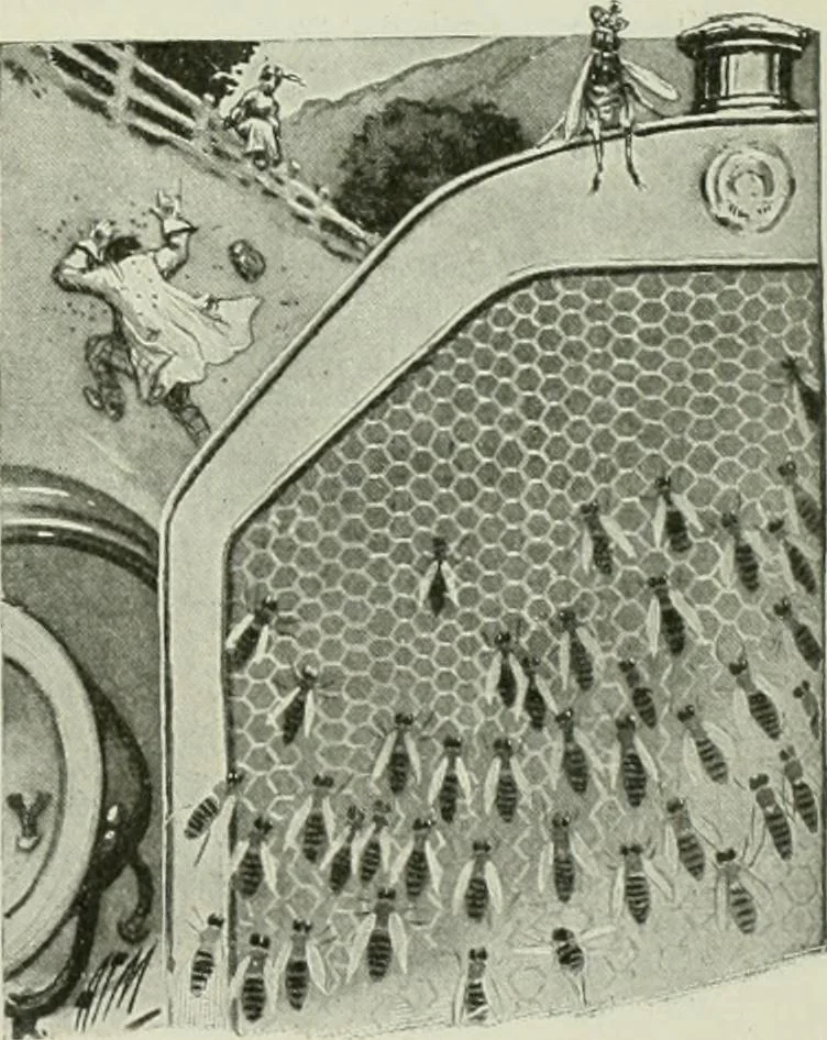 An illustration from Caricature. Wit and humor of a nation in picture, song and story, 1914, leaf 122