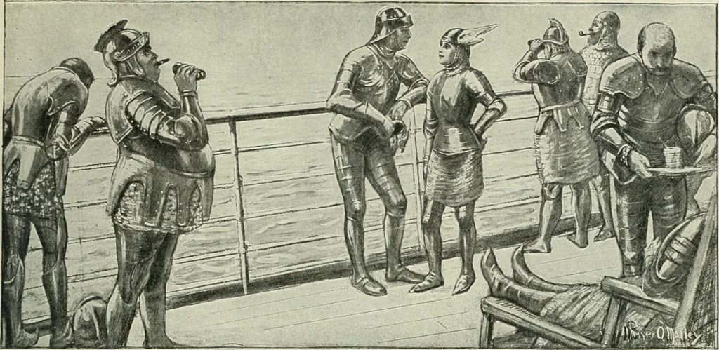 An illustration from Caricature. Wit and humor of a nation in picture, song and story, 1914, leaf 124