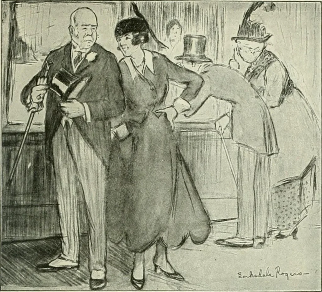 An illustration from Caricature. Wit and humor of a nation in picture, song and story, 1914, leaf 126