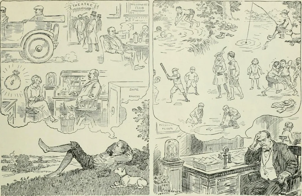 An illustration from Caricature. Wit and humor of a nation in picture, song and story, 1914, leaf 128