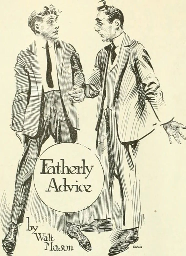 An illustration from Caricature. Wit and humor of a nation in picture, song and story, 1914, leaf 129