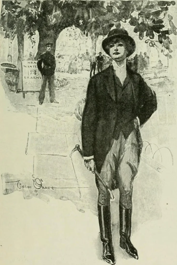 An illustration from Caricature. Wit and humor of a nation in picture, song and story, 1914, leaf 130
