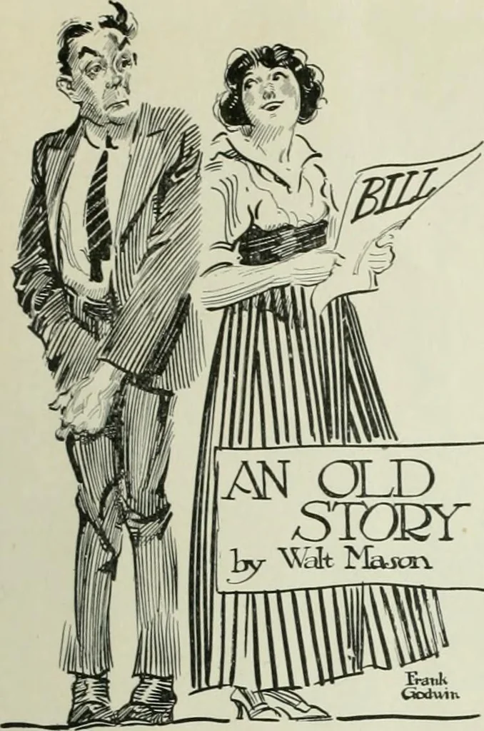 An illustration from Caricature. Wit and humor of a nation in picture, song and story, 1914, leaf 132