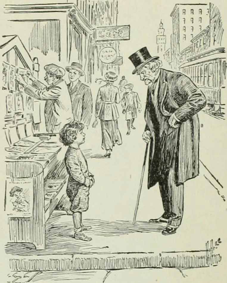 An illustration from Caricature. Wit and humor of a nation in picture, song and story, 1914, leaf 132