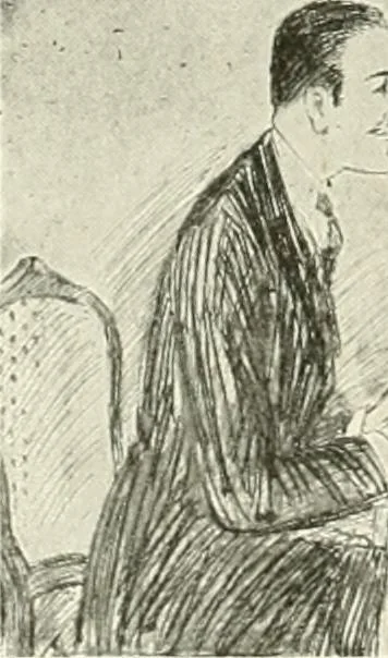 An illustration from Caricature. Wit and humor of a nation in picture, song and story, 1914, leaf 133