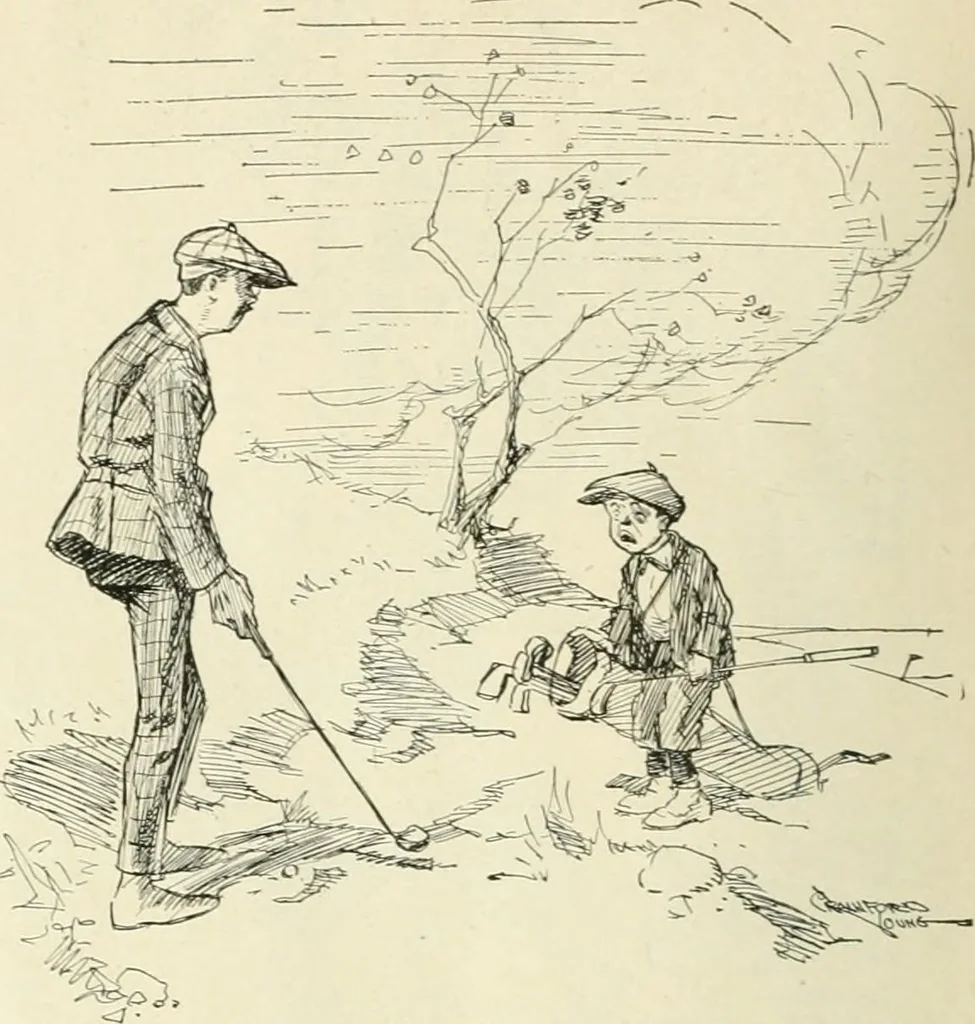 An illustration from Caricature. Wit and humor of a nation in picture, song and story, 1914, leaf 137