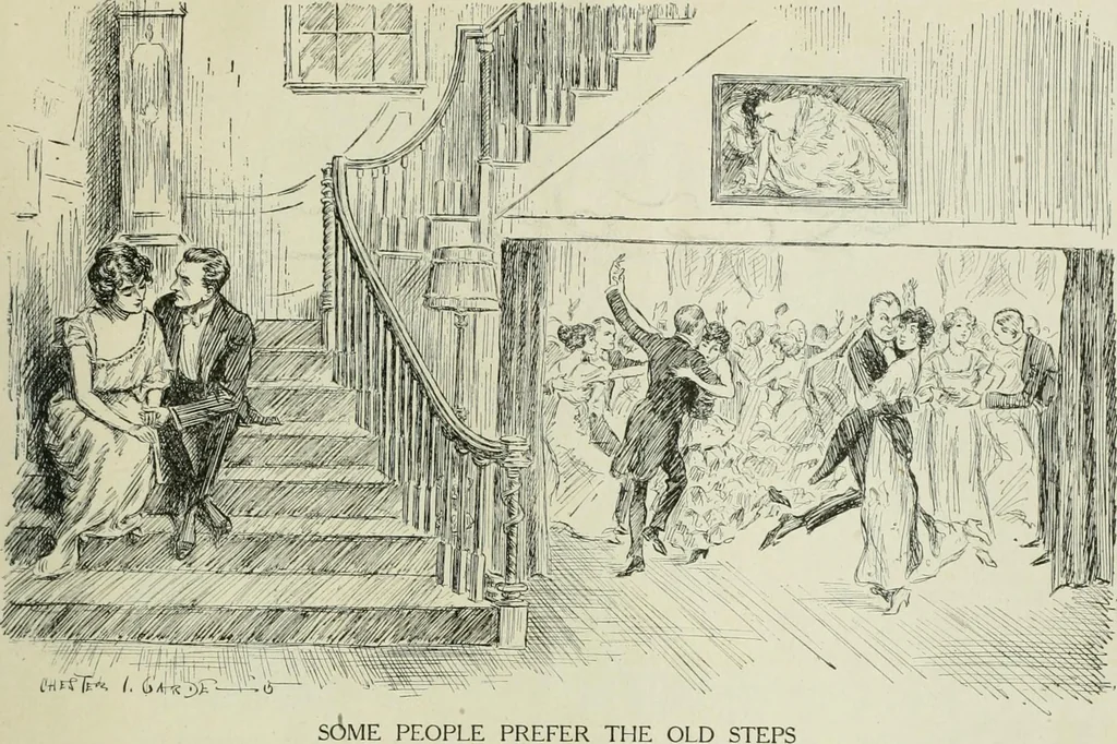 An illustration from Caricature. Wit and humor of a nation in picture, song and story, 1914, leaf 138