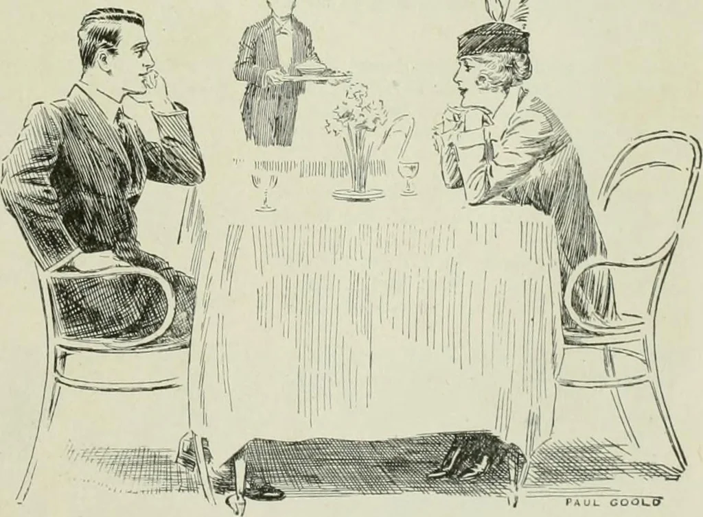 An illustration from Caricature. Wit and humor of a nation in picture, song and story, 1914, leaf 138