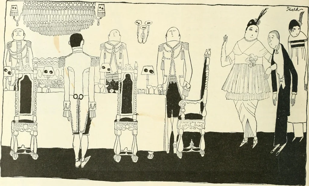 An illustration from Caricature. Wit and humor of a nation in picture, song and story, 1914, leaf 15