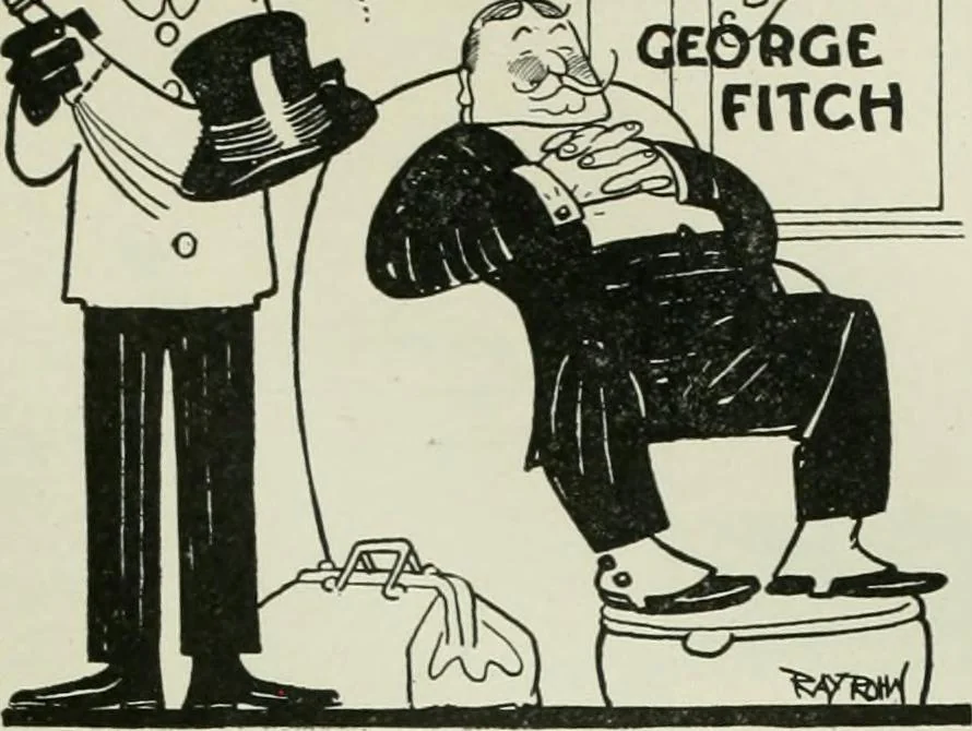 An illustration from Caricature. Wit and humor of a nation in picture, song and story, 1914, leaf 16