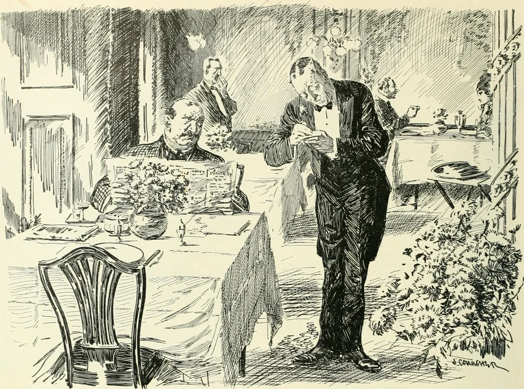 An illustration from Caricature. Wit and humor of a nation in picture, song and story, 1914, leaf 21
