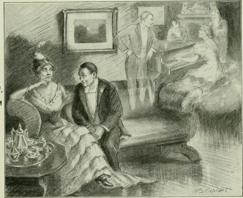 An illustration from Caricature. Wit and humor of a nation in picture, song and story, 1914, leaf 22