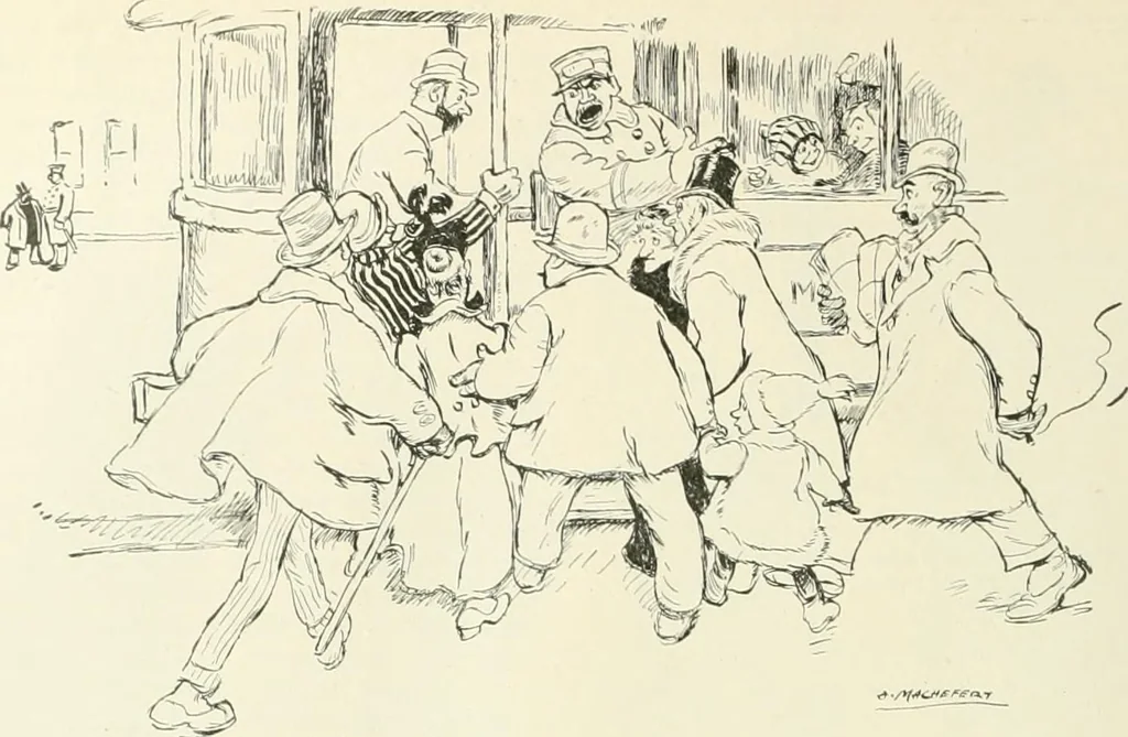 An illustration from Caricature. Wit and humor of a nation in picture, song and story, 1914, leaf 31