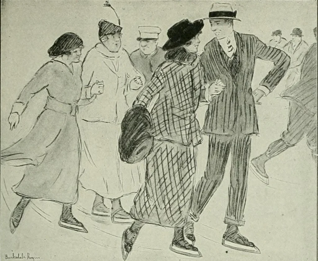 An illustration from Caricature. Wit and humor of a nation in picture, song and story, 1914, leaf 32
