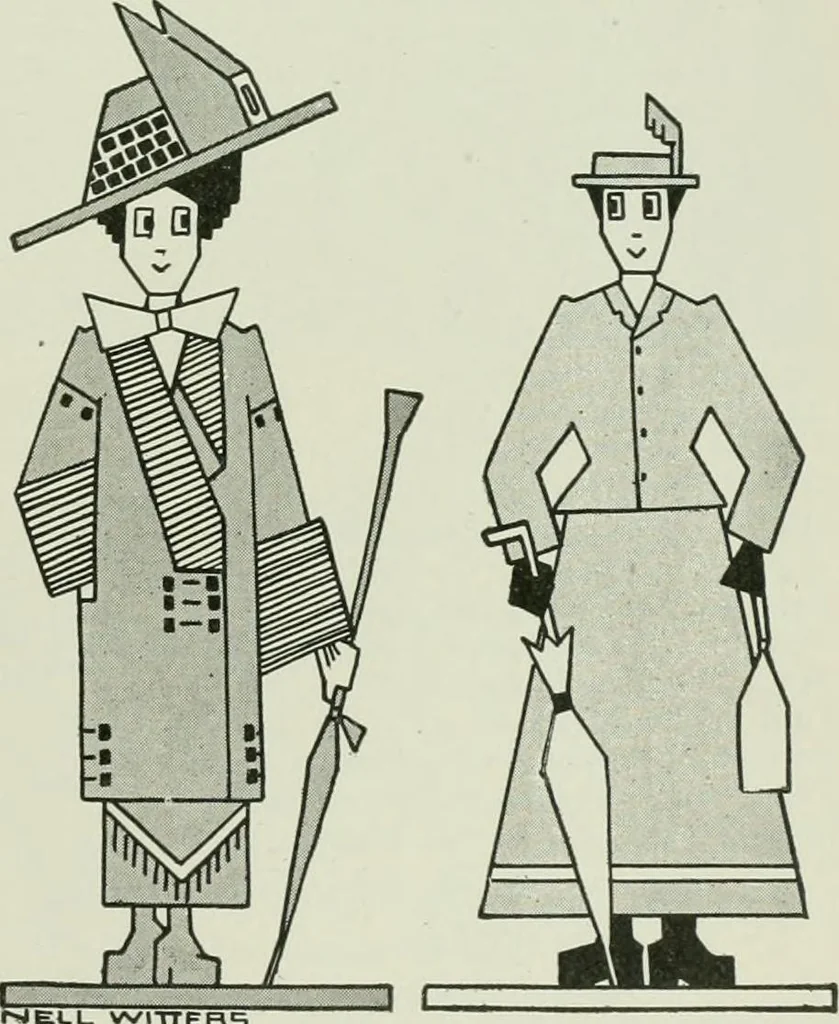 An illustration from Caricature. Wit and humor of a nation in picture, song and story, 1914, leaf 32