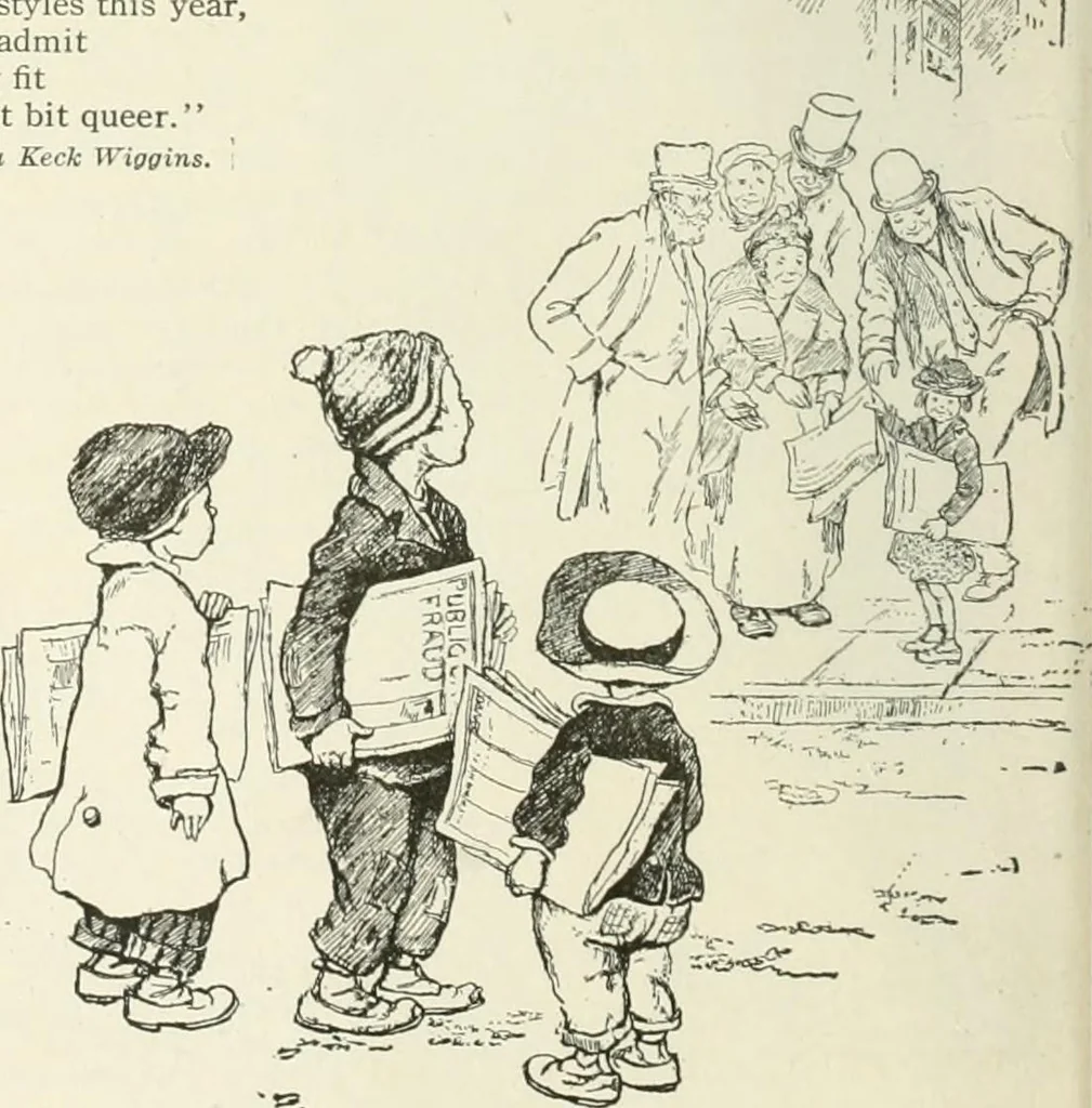 An illustration from Caricature. Wit and humor of a nation in picture, song and story, 1914, leaf 33