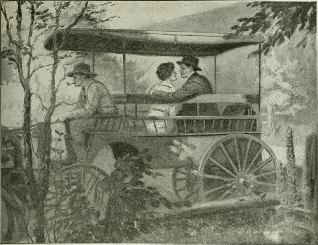 An illustration from Caricature. Wit and humor of a nation in picture, song and story, 1914, leaf 34