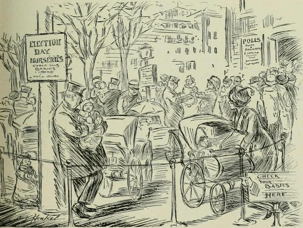 An illustration from Caricature. Wit and humor of a nation in picture, song and story, 1914, leaf 36