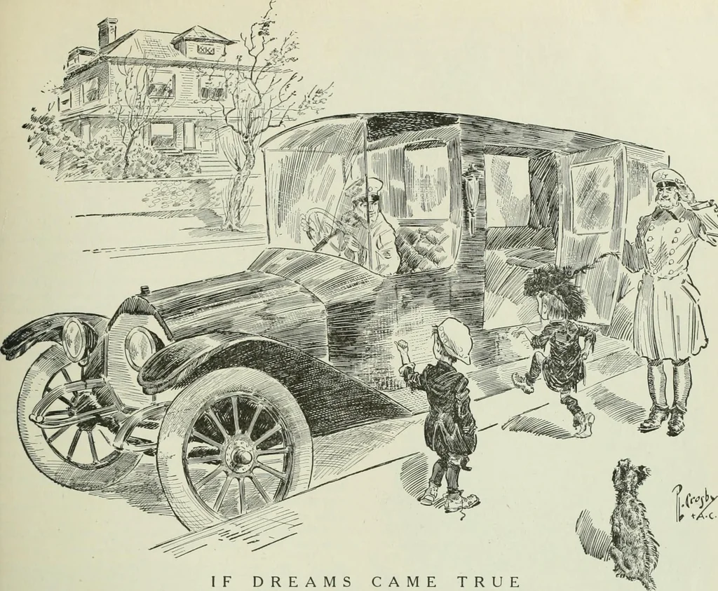 An illustration from Caricature. Wit and humor of a nation in picture, song and story, 1914, leaf 38