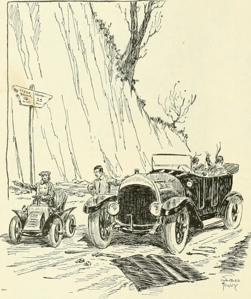 An illustration from Caricature. Wit and humor of a nation in picture, song and story, 1914, leaf 39