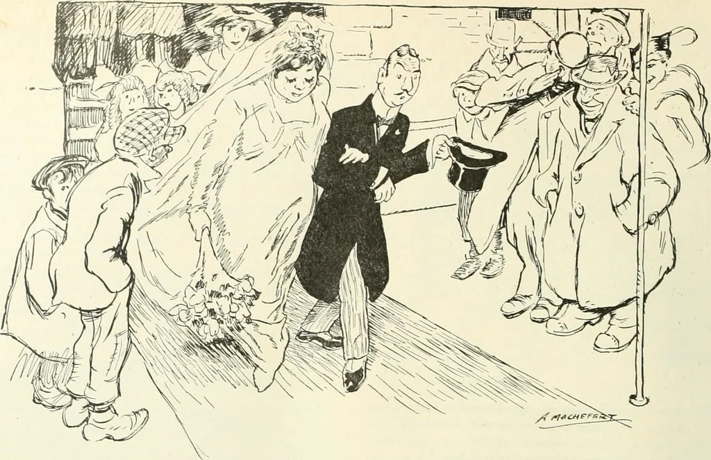 An illustration from Caricature. Wit and humor of a nation in picture, song and story, 1914, leaf 41