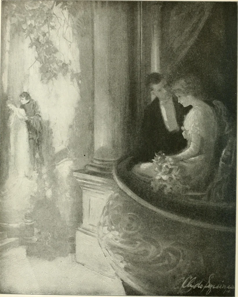 An illustration from Caricature. Wit and humor of a nation in picture, song and story, 1914, leaf 45