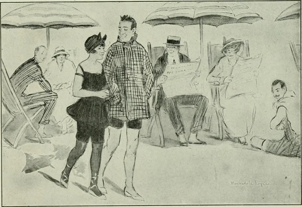 An illustration from Caricature. Wit and humor of a nation in picture, song and story, 1914, leaf 46