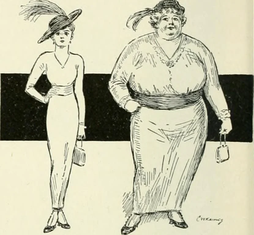 An illustration from Caricature. Wit and humor of a nation in picture, song and story, 1914, leaf 47